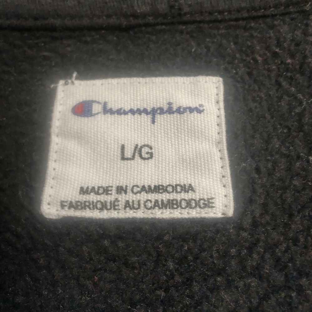 Champion Full Zip Hoodie - Black - Mens Large - Picture 6 of 7